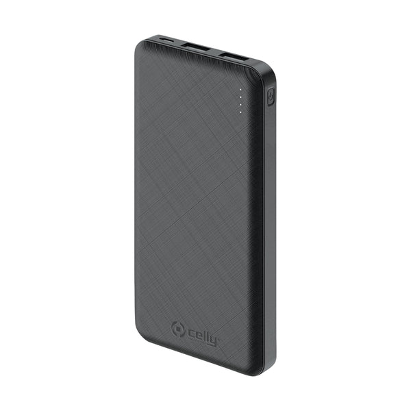 Powerbank Celly Energy met een capaciteit van 10000mAh - zwart