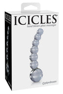 Bolvormige glazen dildo Icicles No 66