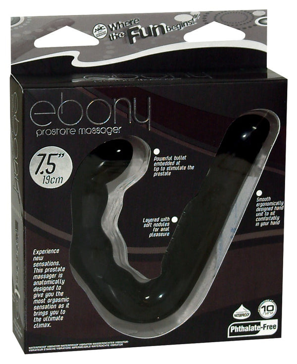 Ebony Prostate Massager black