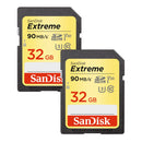 Sandisk SDHC Extreme 32GB 90MB/s V30 2 Pack