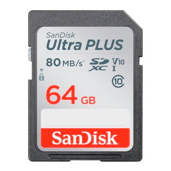 Sandisk SDXC Elite Ultra Plus 64.0GB 80MB/s CL10 Incl Rescue Pro