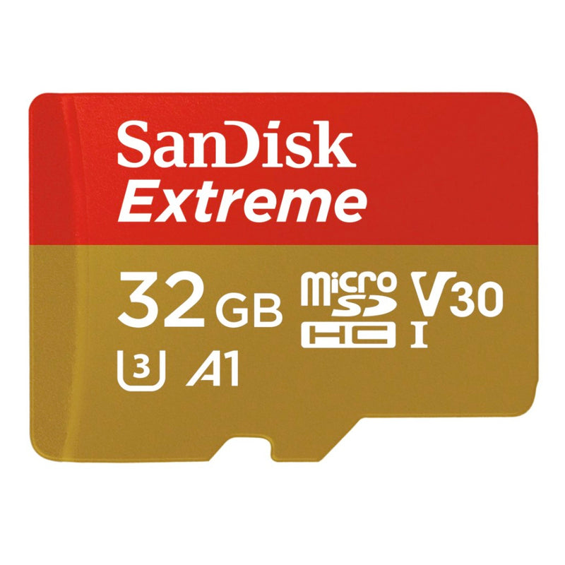Sandisk MicroSDXC Extreme 32GB (A1/ V30/ U3/ UHS-I/ Cl.10/ R100/ W60)+Ad.Act.Cam
