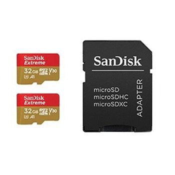 Sandisk MicroSDHC Extreme 32GB 100mb / 60mb,V30,A1 2p AC