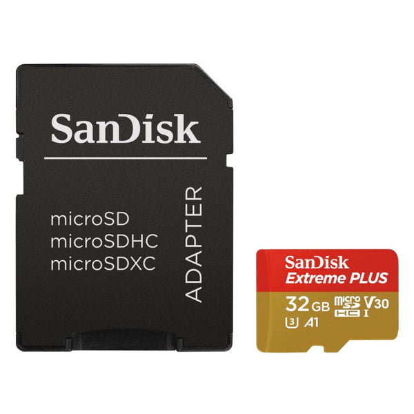 Sandisk MicroSDHC Extreme Plus 32GB 100mb / 90mb,U3,V30,A1