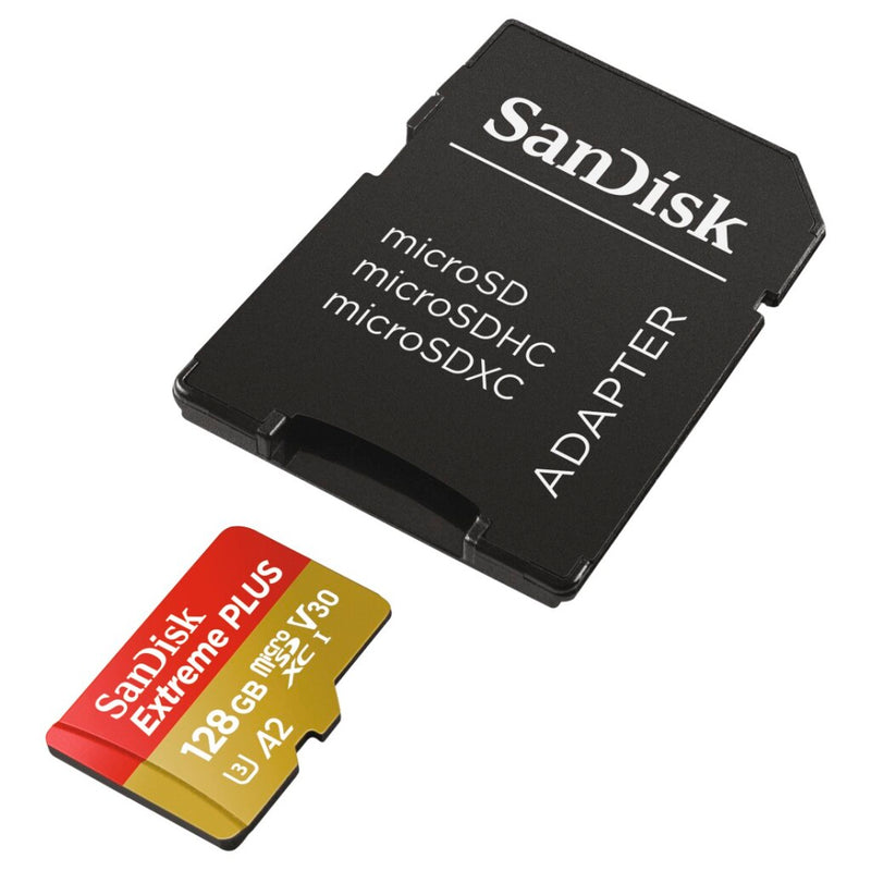 Sandisk MicroSDXC Extreme Plus 128GB 170mb / 90mb,U3,V30,A2