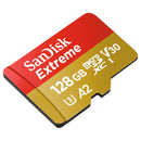 Sandisk MicroSDXC Extreme 128GB 160mb / 90mb,U3,V30,A2