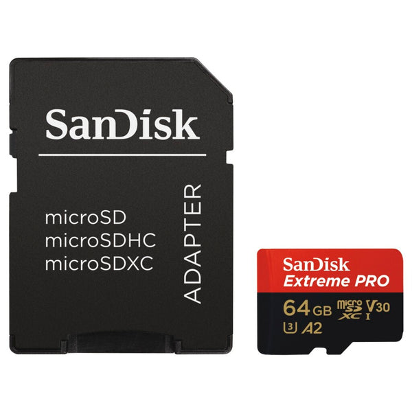 Sandisk MicroSDXC Extreme Pro 64GB 170mb / 90mb,U3,V30,A2