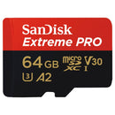 Sandisk MicroSDXC Extreme Pro 64GB 170mb / 90mb,U3,V30,A2