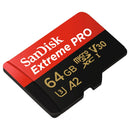 Sandisk MicroSDXC Extreme Pro 64GB 170mb / 90mb,U3,V30,A2