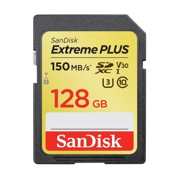 Sandisk SDXC Extreme Plus 128GB 150mb / 60mb U3 V30