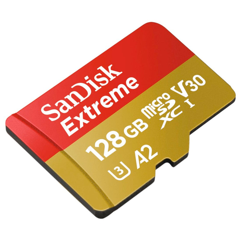Sandisk MicroSDXC Extreme 128GB 160mb / 90mb,U3,V30,A2 AC