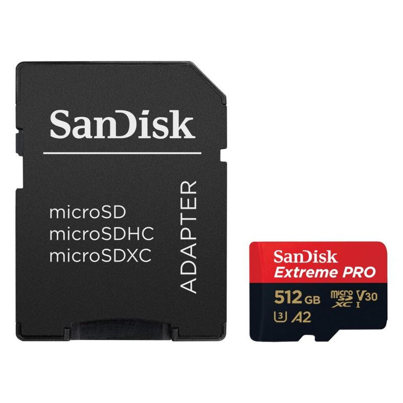 Sandisk MicroSDXC Extreme PRO 512GB 200/140 Mb/s - A2 - V3