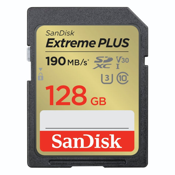 Sandisk SDXC Extreme Plus 128GB 190/90 Mb/s - V30 - Rescue