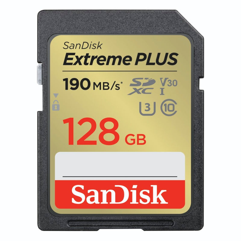 Sandisk SDXC Extreme Plus 128GB 190/90 Mb/s - V30 - Rescue