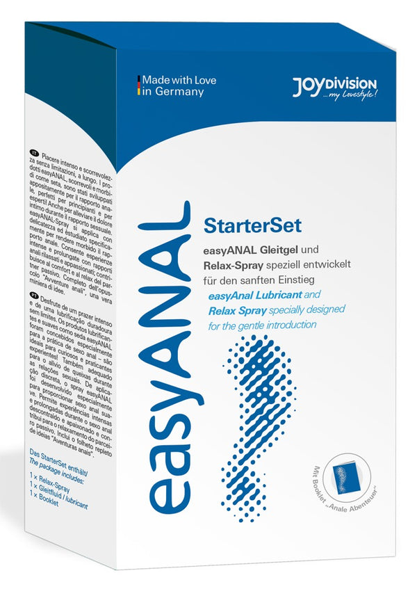 EasyANAL - Starter Set met Glijmiddel 80 ml + Relax-Spray 30 ml + Boek