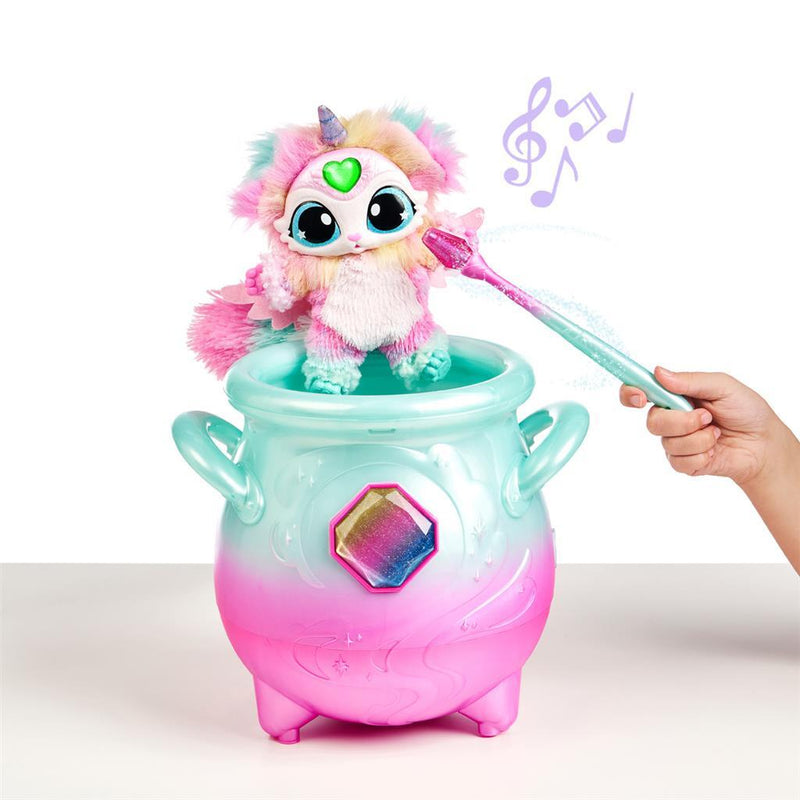 Magic Mixies Regenboog Ketel met Mist + Interactief Pluche