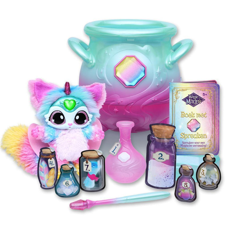 Magic Mixies Regenboog Ketel met Mist + Interactief Pluche