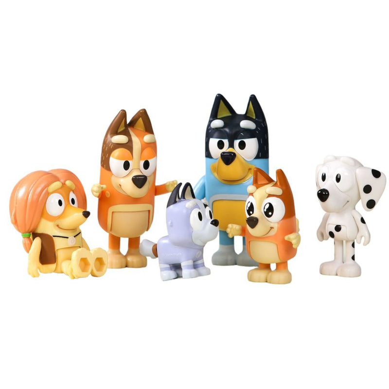 Bluey Speelfiguren Familie & Vrienden, 8st.