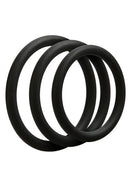 Doc Johnson - OptiMALE 3 C-Ring Set Dun - Zwart
