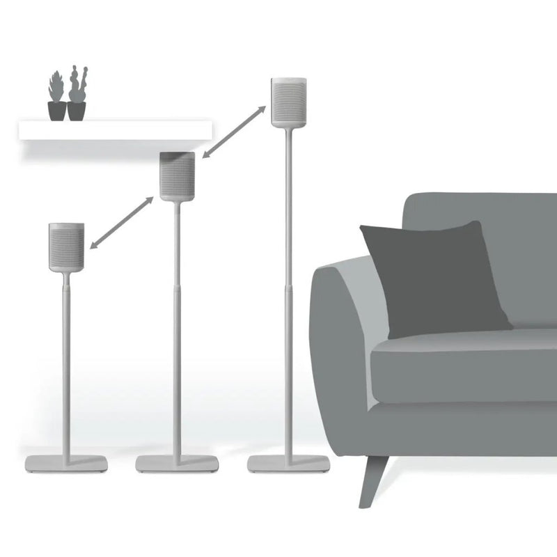 Flexson FLXS1AFS2011 Sonos One/Play 1 Verstelbare Standaards 2 Stuks Wit