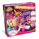 Small World Creative 3D Tekenbord Eenhoorns + 4 Markers + 3D Bril