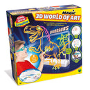 Small World Creative 3D Tekenbord Dinosaurus + 4 Markers + 3D Bril