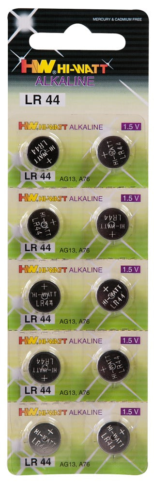 Button cell LR44 10-pk