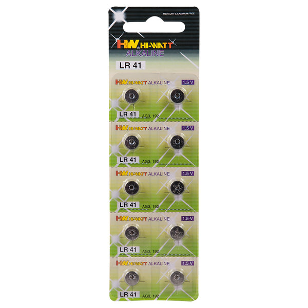 Button Cell Batteries LR41 x10