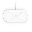 Belkin WIZ008vfWH Draadloos 15W-Laadstation met 2 Laadoppervlakken Wit