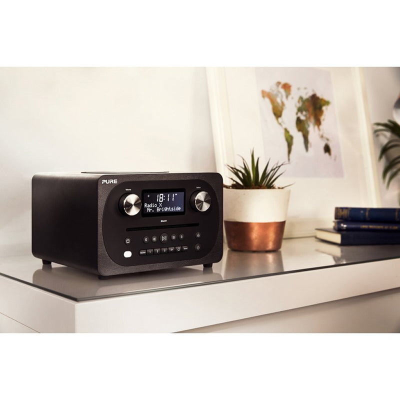 Pure Evoke C-D4 Radio Zwart