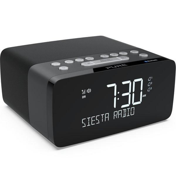 Pure Siesta Charge Wekkerradio Zwart
