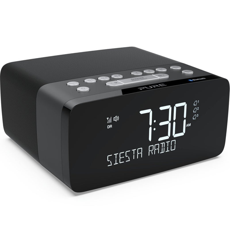 Pure Siesta Charge Wekkerradio Zwart