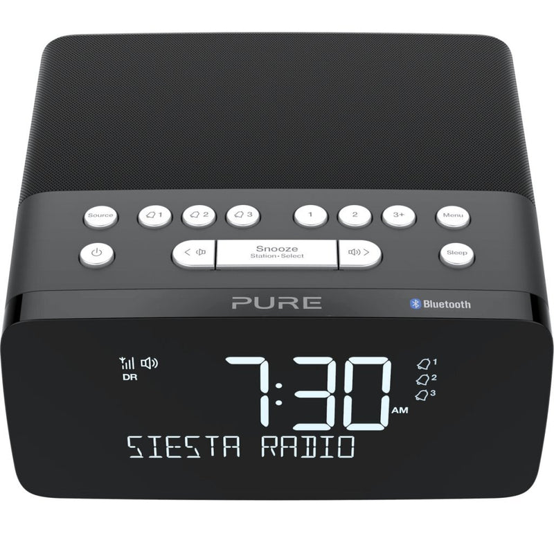 Pure Siesta Charge Wekkerradio Zwart