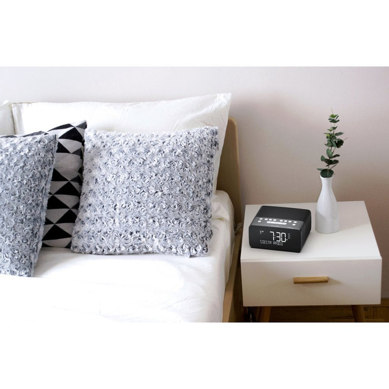 Pure Siesta Charge Wekkerradio Zwart