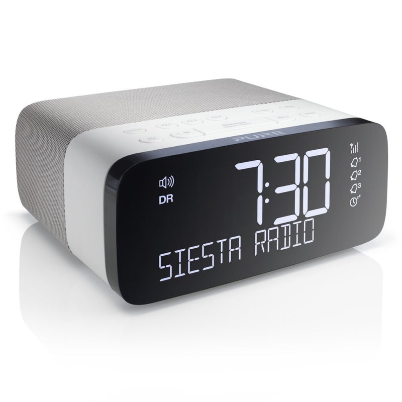 Pure SIESTA RISE DAB+ Wekkerradio Grijs/Zwart