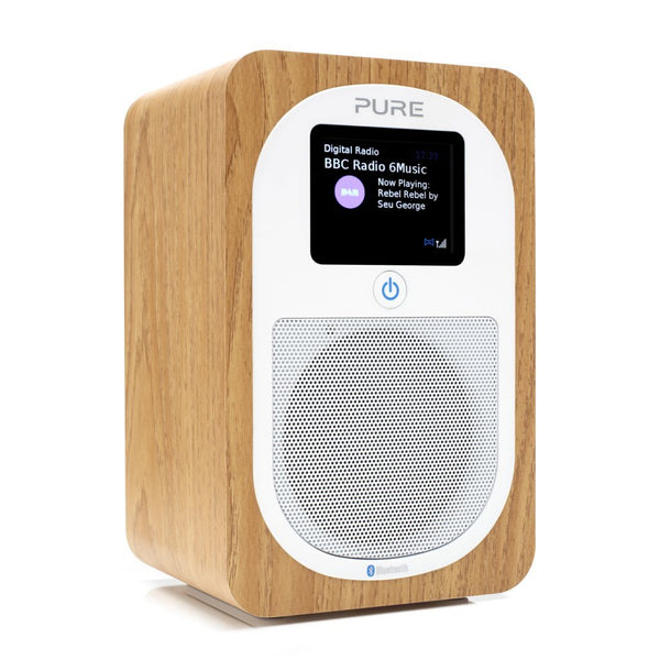Pure EVOKE H3 DAB+ Radio met Bluetooth Eiken/Wit