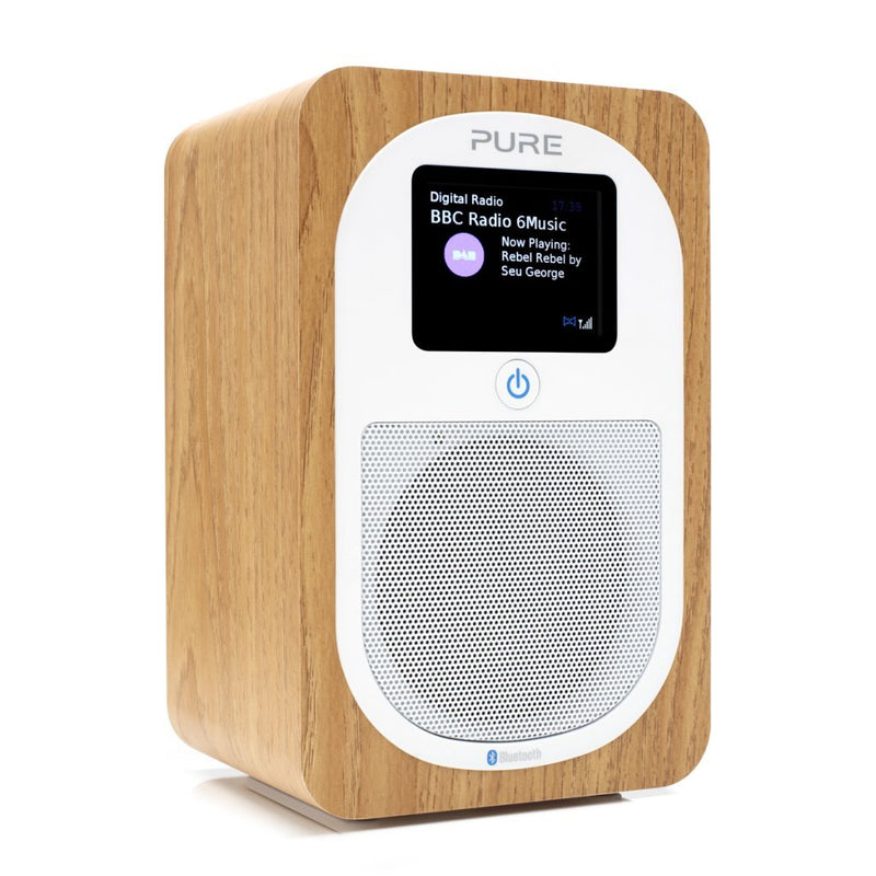 Pure EVOKE H3 DAB+ Radio met Bluetooth Eiken/Wit