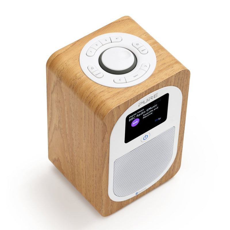 Pure EVOKE H3 DAB+ Radio met Bluetooth Eiken/Wit