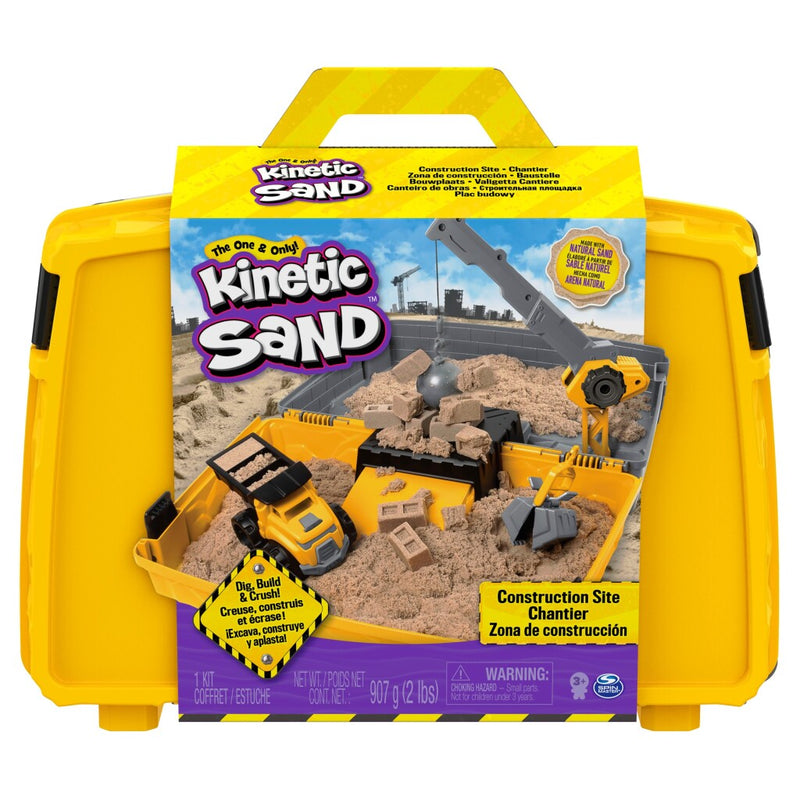 Kinetic Sand Construction Folding Sandbox 907 gr
