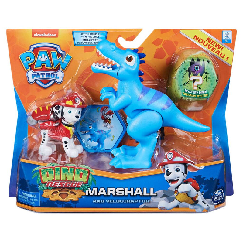 Paw Patrol Dino Rescue Marshall en Velociraptor