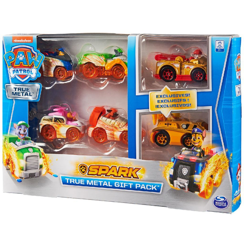 Paw Patrol Geschenkendoos True Metal Voertuigen 1:55 6 Stuks