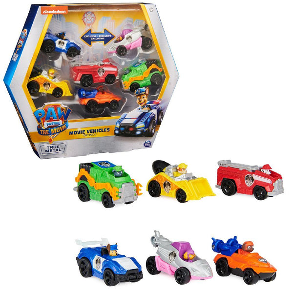 Paw Patrol The Movie 6 Die-Cast Metalen Voeruigen 1:55