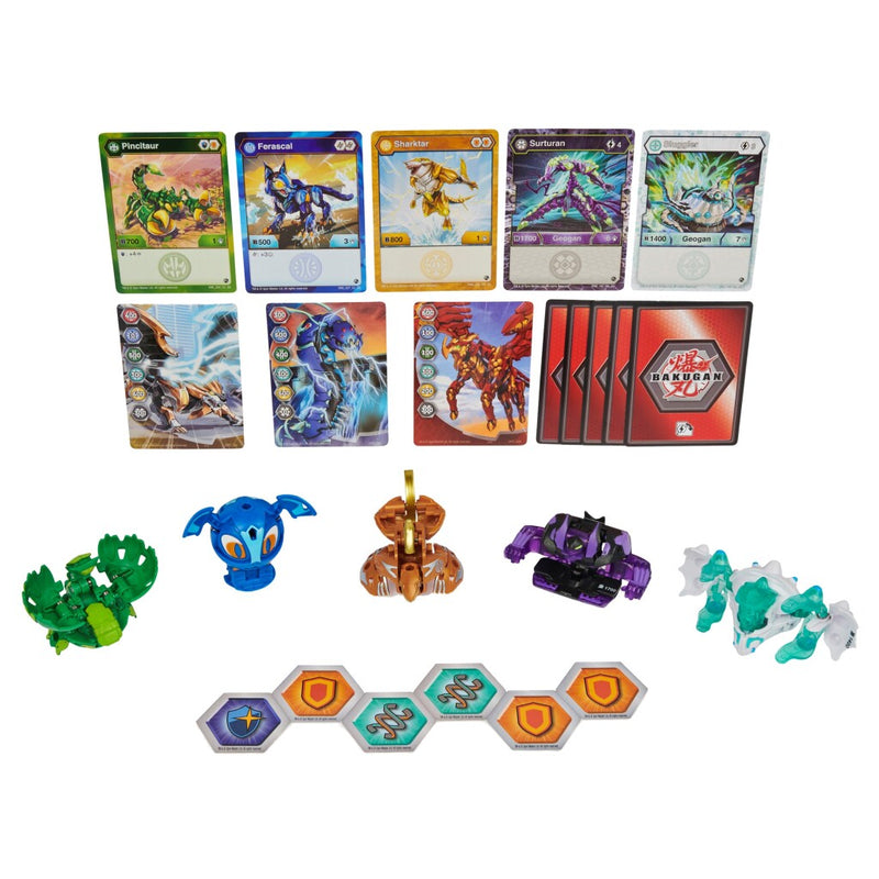 Bakugan Geogan Brawler Season 3.0 5 Pack Assorti