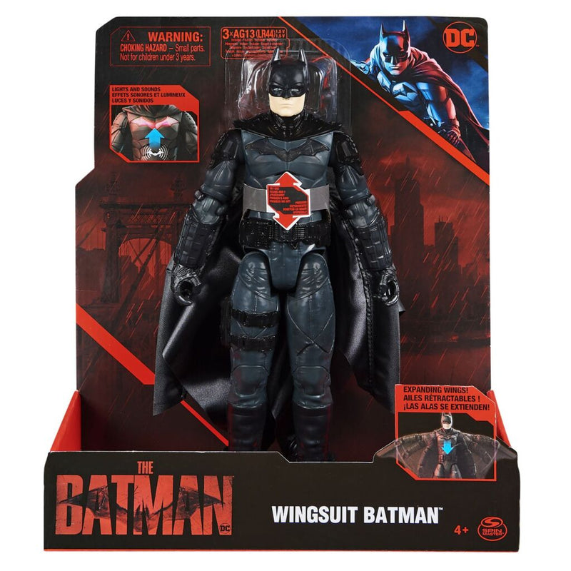 Batman Movie Batman 30 cm + Wingsuit + Licht en Geluid