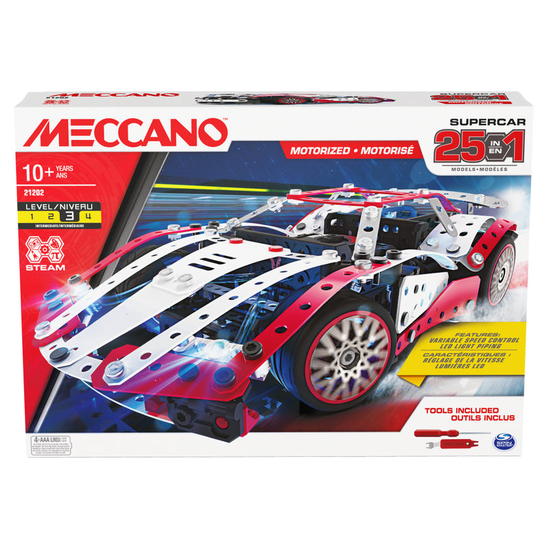 Meccano 25 Modelset Super Car (Red)