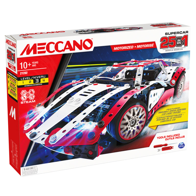 Meccano 25 Modelset Super Car (Red)