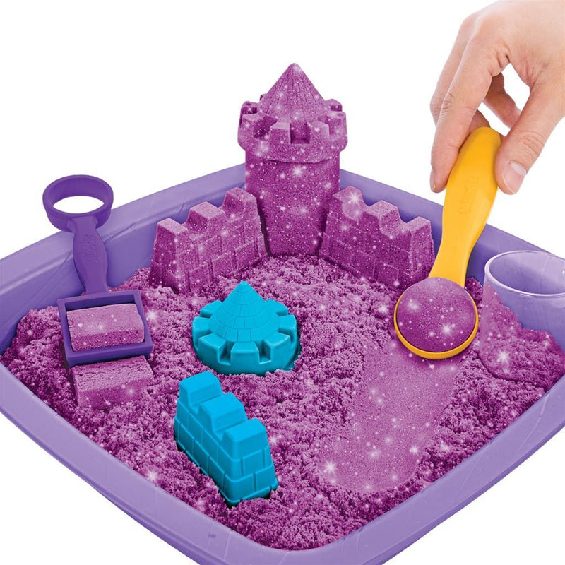 Kinetic Sand Sparkling Sandcastle Speelset Paars