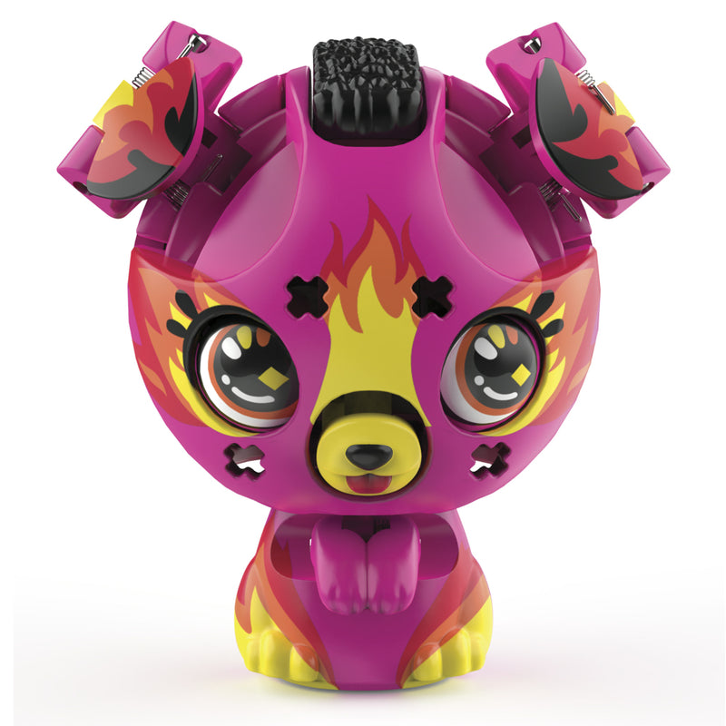 speelset Bear and Pup junior roze/wit 6-delig