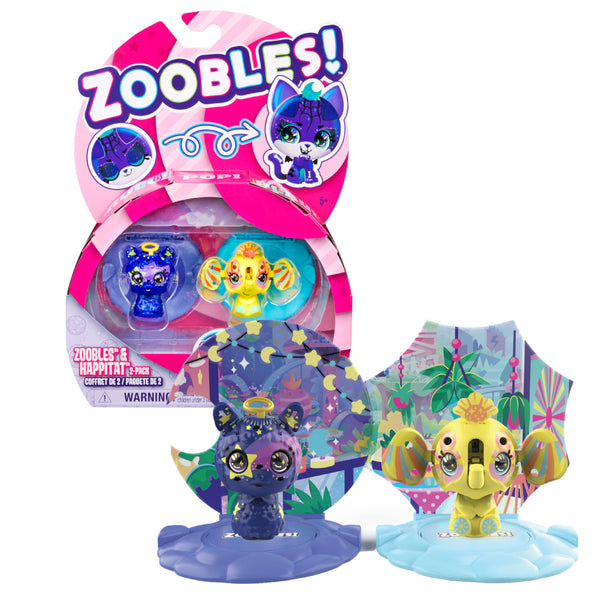 Zoobles Starlight Llama en Sunshine Olifant 2-Pack