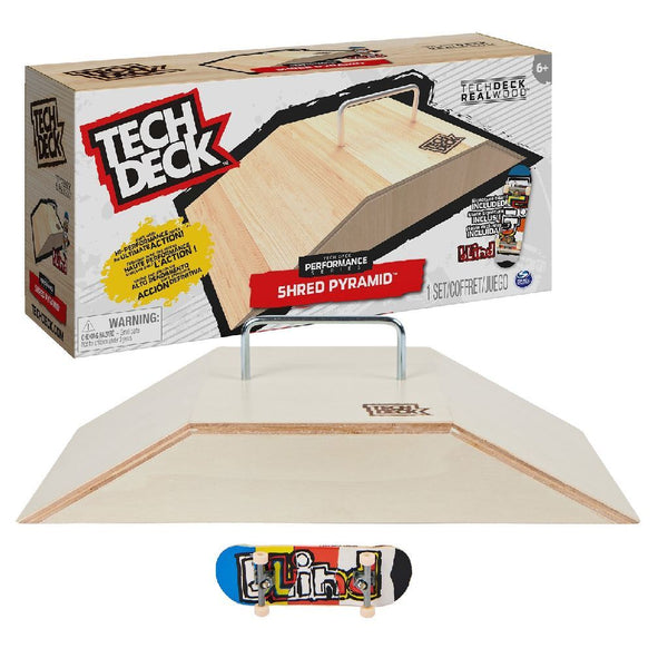 Tech Deck Houten Shred Pyramid en Fingerboard